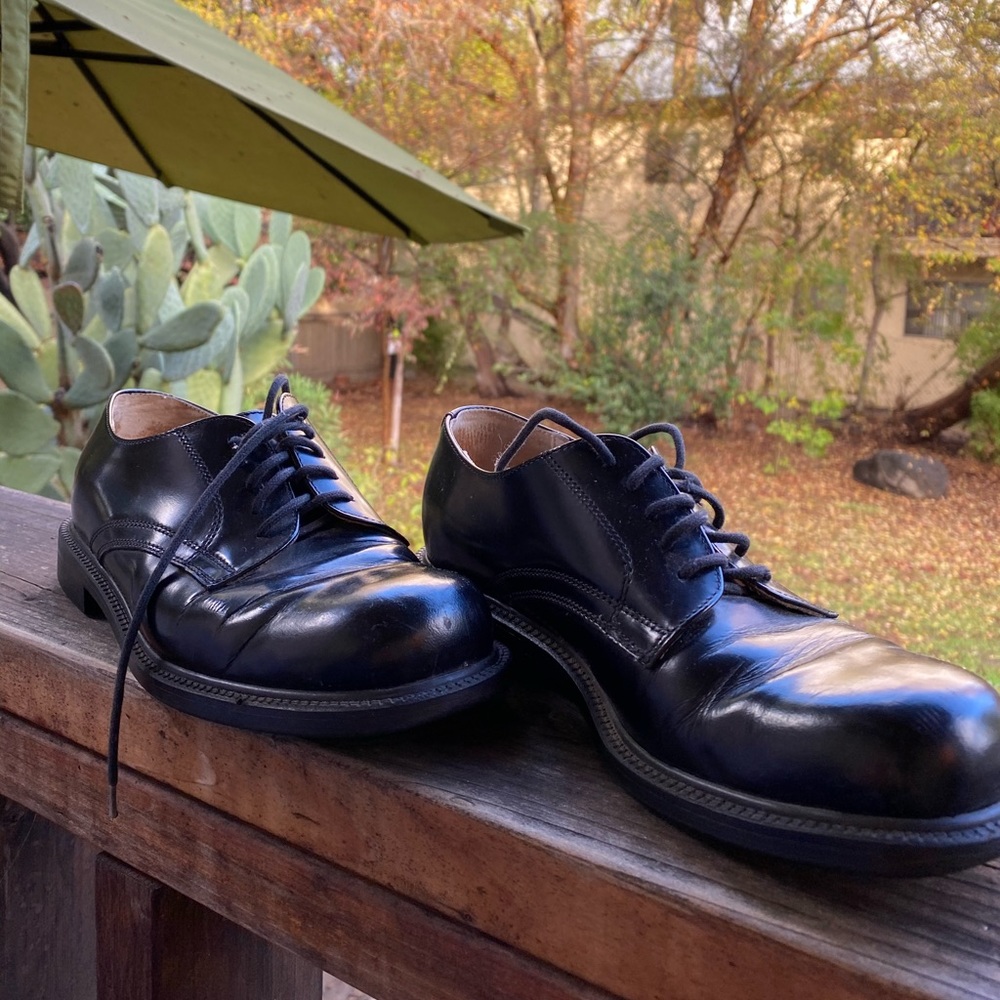 Black flats made in Italy